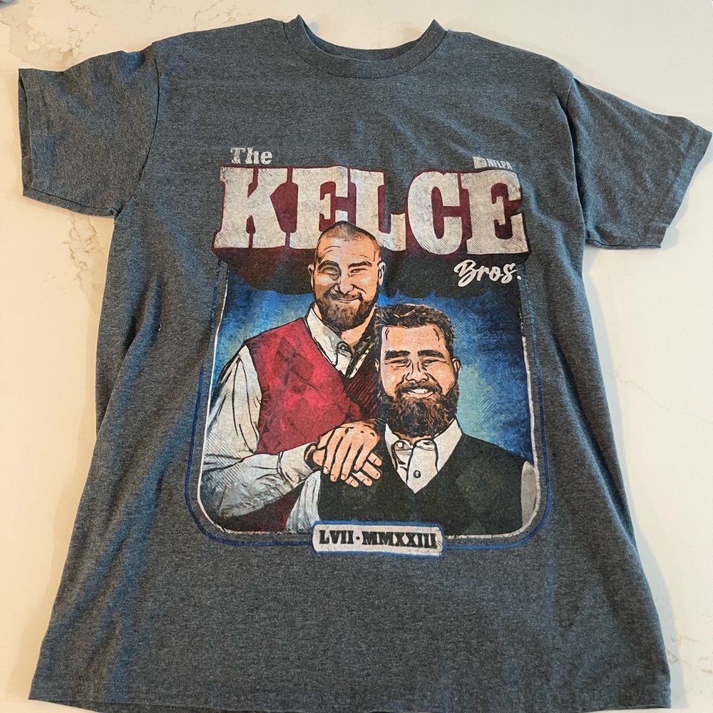 Kelce Bros Gildan Gray Short Sleeve Tee